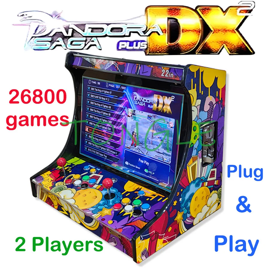Trackball Controller Arcade - 2 Players Arcade Video Game Console