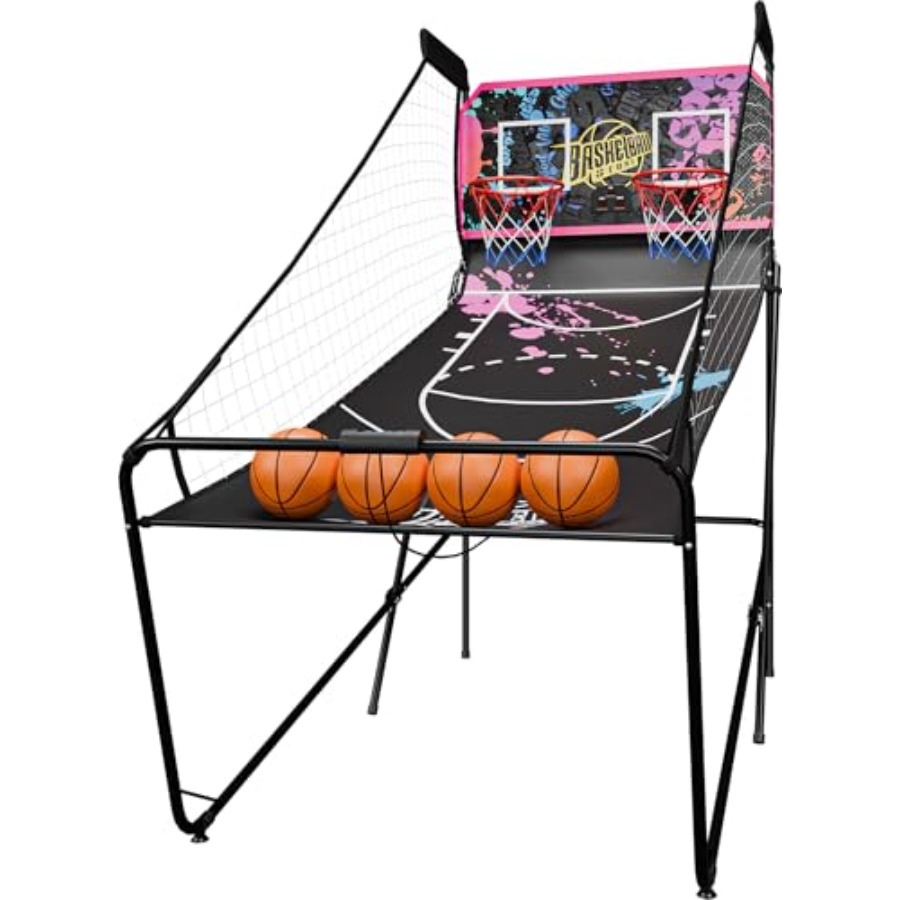 Arcade Games & Vending Llc - Indoor foldable 2-player electronic basketball arcade
