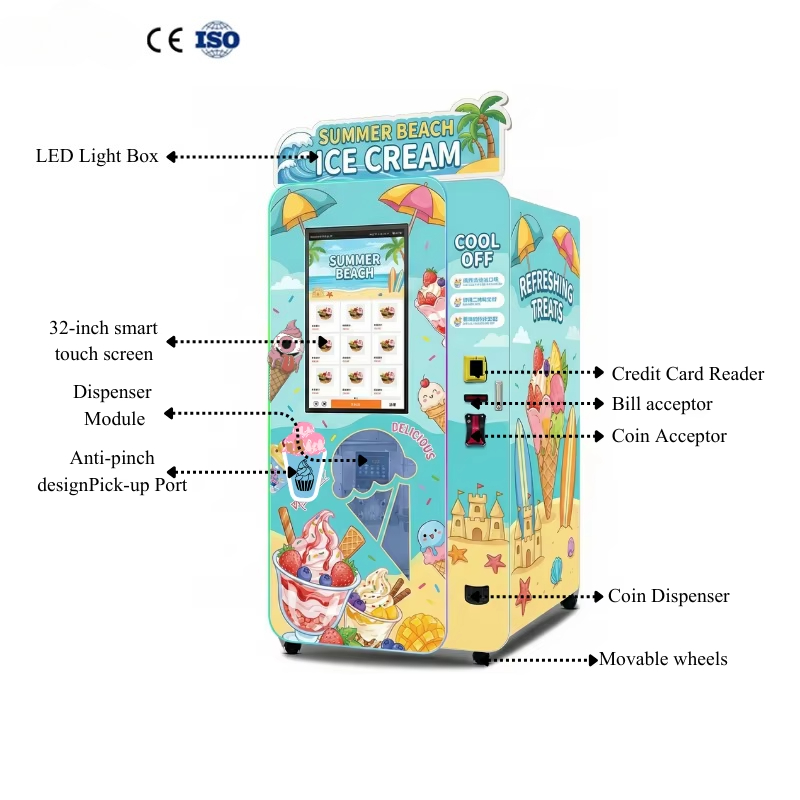 Ice Cream Vending Machine Auto - Commercial Vending Machine 评论和价格