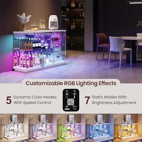 RGB Glass Display Cabinet with - Glass Cabinet Display 评论和价格