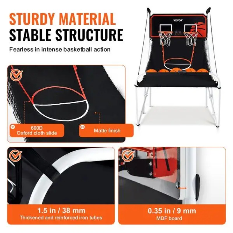 【Hot Item】Foldable Basketball  - Arcade Games & Vending Llc 评论和价格