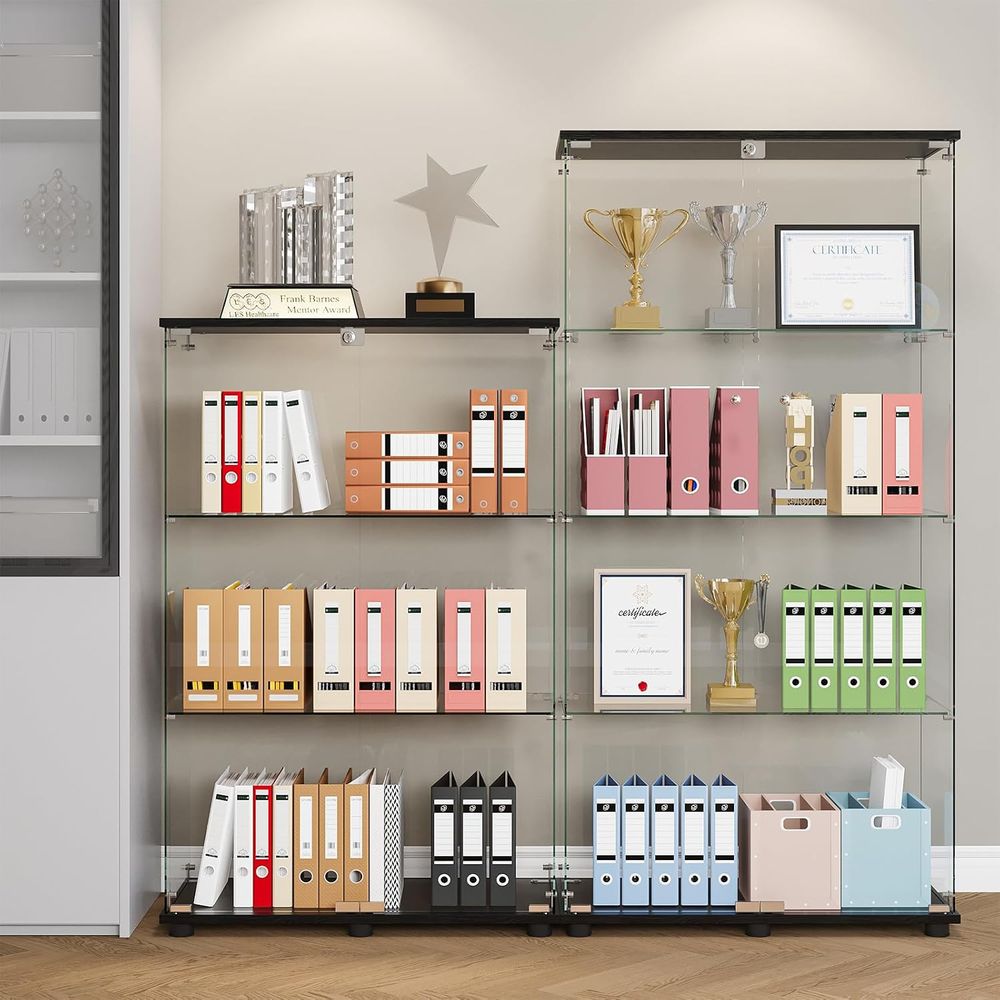 Glass Display Cabinet with 3-S - Glass Cabinet Display 评论和价格