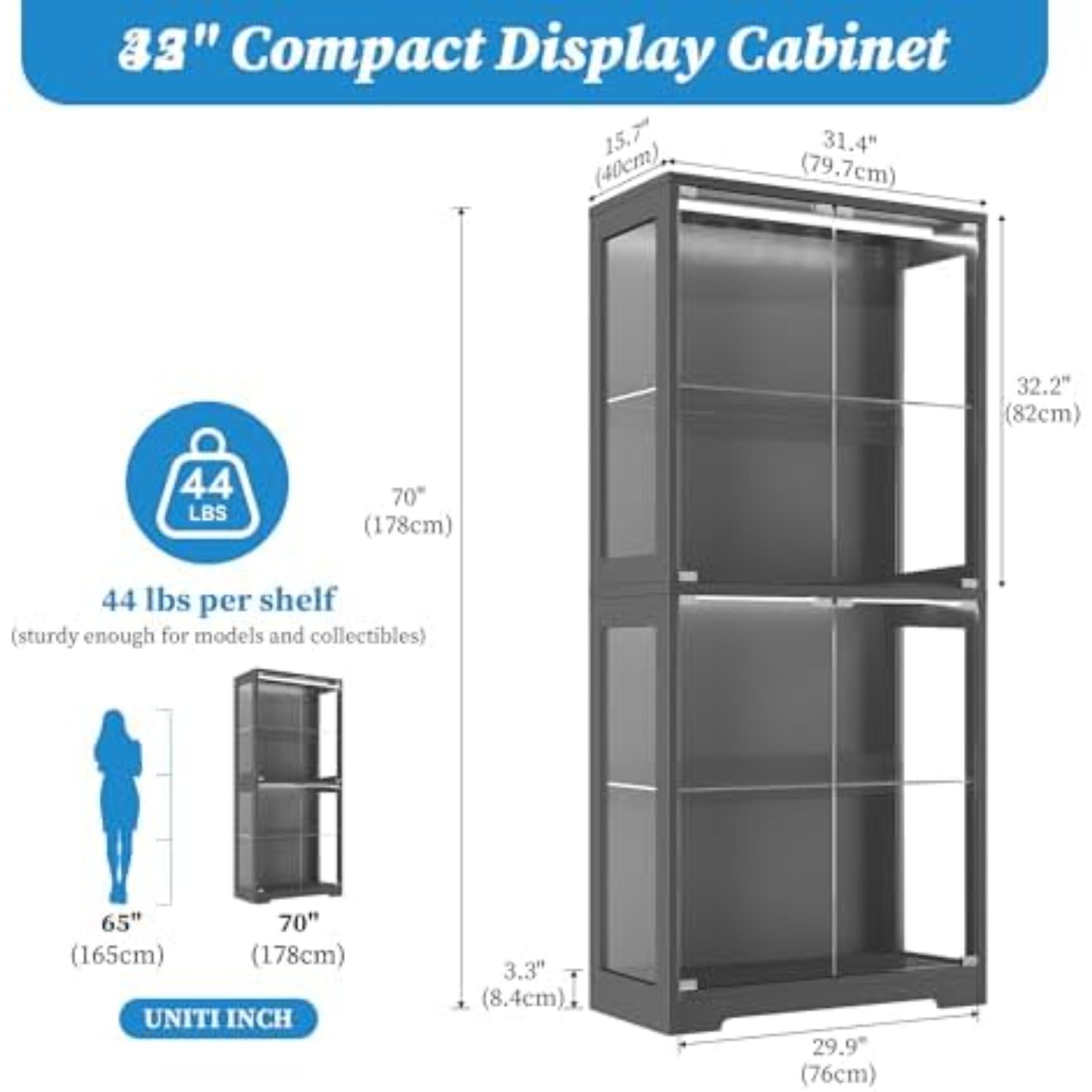 Display Cabinet with 100+Color - Glass Cabinet Display 评论和价格